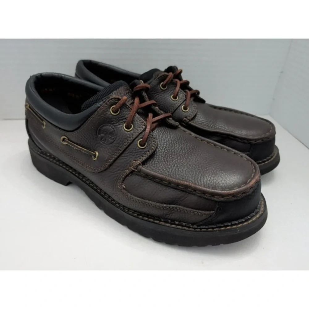 Timberland ASTM F2413-05 ANSI Z41‎ PT99 Men Size 9.5M Steel Moc Toe Oxford Shoes
